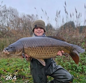 Noah with his 38.4 common caught dec 2024